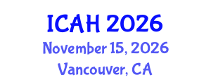 International Conference on Aerodynamics and Hydrodynamics (ICAH) November 15, 2026 - Vancouver, Canada International Conference on Aerodynamics and Hydrodynamics (ICAH) November 15, 2026 - Vancouver, Canada