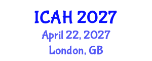 International Conference on Aerodynamics and Hydrodynamics (ICAH) April 22, 2027 - London, United Kingdom International Conference on Aerodynamics and Hydrodynamics (ICAH) April 22, 2027 - London, United Kingdom