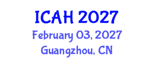 International Conference on Aerodynamics and Hydrodynamics (ICAH) February 03, 2027 - Guangzhou, China International Conference on Aerodynamics and Hydrodynamics (ICAH) February 03, 2027 - Guangzhou, China