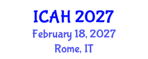 International Conference on Aerodynamics and Hydrodynamics (ICAH) February 18, 2027 - Rome, Italy