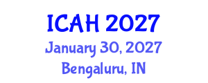 International Conference on Aerodynamics and Hydrodynamics (ICAH) January 30, 2027 - Bengaluru, India International Conference on Aerodynamics and Hydrodynamics (ICAH) January 30, 2027 - Bengaluru, India