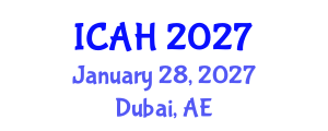 International Conference on Aerodynamics and Hydrodynamics (ICAH) January 28, 2027 - Dubai, United Arab Emirates International Conference on Aerodynamics and Hydrodynamics (ICAH) January 28, 2027 - Dubai, United Arab Emirates