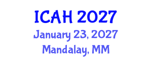 International Conference on Aerodynamics and Hydrodynamics (ICAH) January 23, 2027 - Mandalay, Myanmar