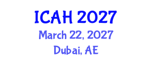 International Conference on Aerodynamics and Hydrodynamics (ICAH) March 22, 2027 - Dubai, United Arab Emirates International Conference on Aerodynamics and Hydrodynamics (ICAH) March 22, 2027 - Dubai, United Arab Emirates