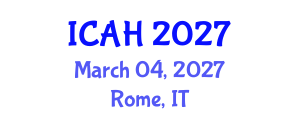 International Conference on Aerodynamics and Hydrodynamics (ICAH) March 04, 2027 - Rome, Italy International Conference on Aerodynamics and Hydrodynamics (ICAH) March 04, 2027 - Rome, Italy