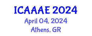 International Conference on Aeronautical and Aerospace Engineering (ICAAAE) April 04, 2024 - Athens, Greece