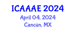 International Conference on Aeronautical and Aerospace Engineering (ICAAAE) April 04, 2024 - Cancún, Mexico