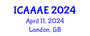 International Conference on Aeronautical and Aerospace Engineering (ICAAAE) April 11, 2024 - London, United Kingdom
