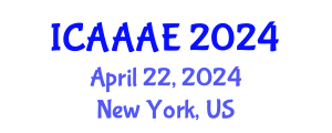 International Conference on Aeronautical and Aerospace Engineering (ICAAAE) April 22, 2024 - New York, United States