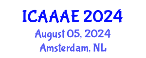 International Conference on Aeronautical and Aerospace Engineering (ICAAAE) August 05, 2024 - Amsterdam, Netherlands