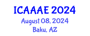 International Conference on Aeronautical and Aerospace Engineering (ICAAAE) August 08, 2024 - Baku, Azerbaijan