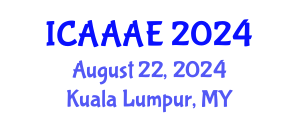 International Conference on Aeronautical and Aerospace Engineering (ICAAAE) August 22, 2024 - Kuala Lumpur, Malaysia