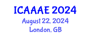 International Conference on Aeronautical and Aerospace Engineering (ICAAAE) August 22, 2024 - London, United Kingdom