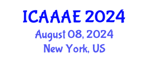 International Conference on Aeronautical and Aerospace Engineering (ICAAAE) August 08, 2024 - New York, United States