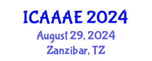 International Conference on Aeronautical and Aerospace Engineering (ICAAAE) August 29, 2024 - Zanzibar, Tanzania