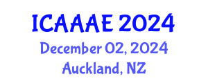 International Conference on Aeronautical and Aerospace Engineering (ICAAAE) December 02, 2024 - Auckland, New Zealand