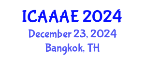 International Conference on Aeronautical and Aerospace Engineering (ICAAAE) December 23, 2024 - Bangkok, Thailand