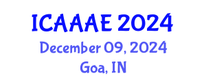 International Conference on Aeronautical and Aerospace Engineering (ICAAAE) December 09, 2024 - Goa, India
