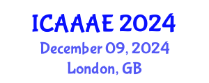 International Conference on Aeronautical and Aerospace Engineering (ICAAAE) December 09, 2024 - London, United Kingdom
