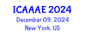 International Conference on Aeronautical and Aerospace Engineering (ICAAAE) December 09, 2024 - New York, United States