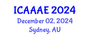 International Conference on Aeronautical and Aerospace Engineering (ICAAAE) December 02, 2024 - Sydney, Australia