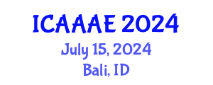 International Conference on Aeronautical and Aerospace Engineering (ICAAAE) July 15, 2024 - Bali, Indonesia