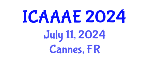 International Conference on Aeronautical and Aerospace Engineering (ICAAAE) July 11, 2024 - Cannes, France