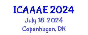 International Conference on Aeronautical and Aerospace Engineering (ICAAAE) July 18, 2024 - Copenhagen, Denmark