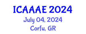 International Conference on Aeronautical and Aerospace Engineering (ICAAAE) July 04, 2024 - Corfu, Greece