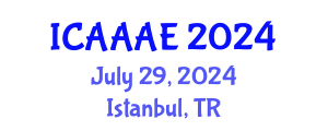 International Conference on Aeronautical and Aerospace Engineering (ICAAAE) July 29, 2024 - Istanbul, Turkey