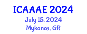 International Conference on Aeronautical and Aerospace Engineering (ICAAAE) July 15, 2024 - Mykonos, Greece