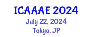 International Conference on Aeronautical and Aerospace Engineering (ICAAAE) July 22, 2024 - Tokyo, Japan