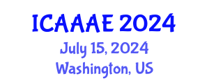 International Conference on Aeronautical and Aerospace Engineering (ICAAAE) July 15, 2024 - Washington, United States