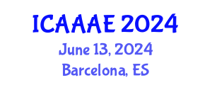 International Conference on Aeronautical and Aerospace Engineering (ICAAAE) June 13, 2024 - Barcelona, Spain