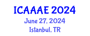 International Conference on Aeronautical and Aerospace Engineering (ICAAAE) June 27, 2024 - Istanbul, Turkey
