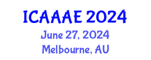 International Conference on Aeronautical and Aerospace Engineering (ICAAAE) June 27, 2024 - Melbourne, Australia