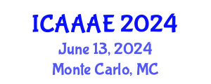 International Conference on Aeronautical and Aerospace Engineering (ICAAAE) June 13, 2024 - Monte Carlo, Monaco