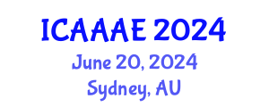 International Conference on Aeronautical and Aerospace Engineering (ICAAAE) June 20, 2024 - Sydney, Australia