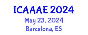 International Conference on Aeronautical and Aerospace Engineering (ICAAAE) May 23, 2024 - Barcelona, Spain
