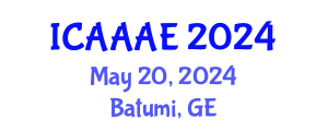 International Conference on Aeronautical and Aerospace Engineering (ICAAAE) May 20, 2024 - Batumi, Georgia