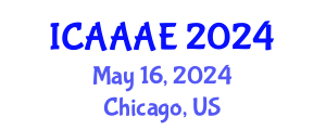 International Conference on Aeronautical and Aerospace Engineering (ICAAAE) May 16, 2024 - Chicago, United States