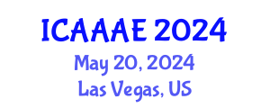 International Conference on Aeronautical and Aerospace Engineering (ICAAAE) May 20, 2024 - Las Vegas, United States