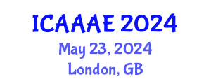 International Conference on Aeronautical and Aerospace Engineering (ICAAAE) May 23, 2024 - London, United Kingdom