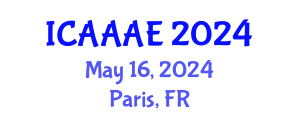 International Conference on Aeronautical and Aerospace Engineering (ICAAAE) May 16, 2024 - Paris, France