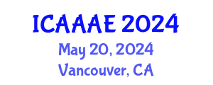 International Conference on Aeronautical and Aerospace Engineering (ICAAAE) May 20, 2024 - Vancouver, Canada