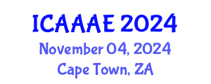 International Conference on Aeronautical and Aerospace Engineering (ICAAAE) November 04, 2024 - Cape Town, South Africa