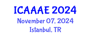 International Conference on Aeronautical and Aerospace Engineering (ICAAAE) November 07, 2024 - Istanbul, Turkey