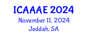 International Conference on Aeronautical and Aerospace Engineering (ICAAAE) November 11, 2024 - Jeddah, Saudi Arabia
