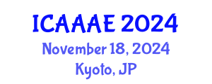 International Conference on Aeronautical and Aerospace Engineering (ICAAAE) November 18, 2024 - Kyoto, Japan