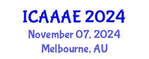 International Conference on Aeronautical and Aerospace Engineering (ICAAAE) November 07, 2024 - Melbourne, Australia